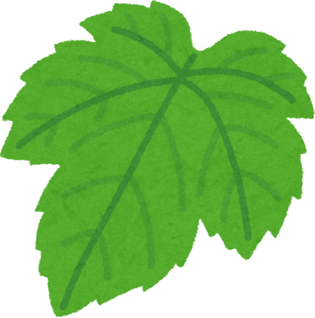 Watercolor Illustration of a Grape Leaf